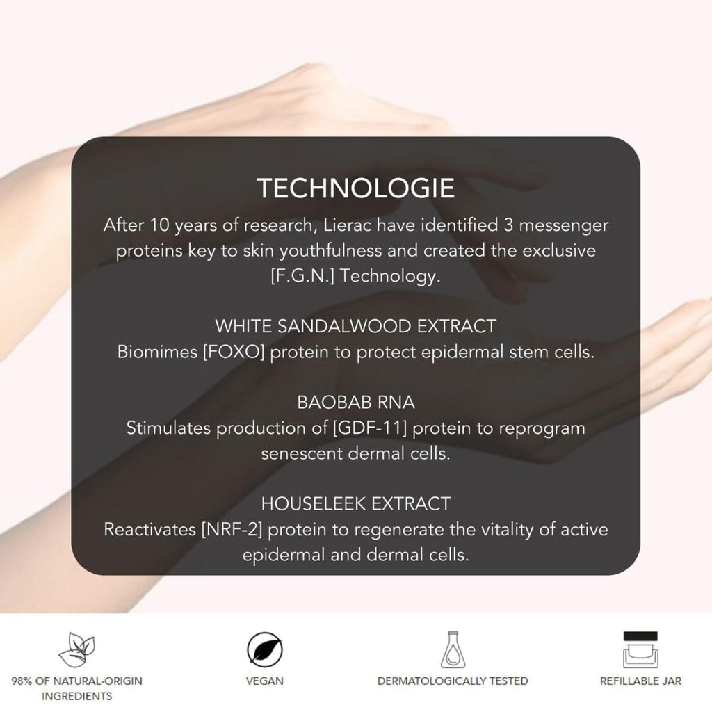 Lierac The Voluptuous Face Cream - Wrinkle-Minimizing Face Moisturizer Cream for Woman - 50ml (Eco-Refill)