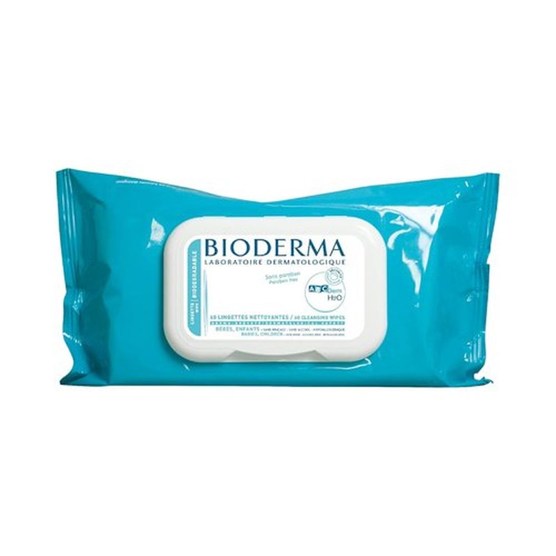 Bioderma - ABCDerm H20 Baby Cleansing Wipes - Biodegradable & Gentle for Newborns & Kids