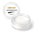 Simpout White Brow Contour Paste, Eyebrow Mapping Paste for Eyebrows Design, Draw or Sketch The Shape, Eyebrow Tinting Tool for Micropigmentation