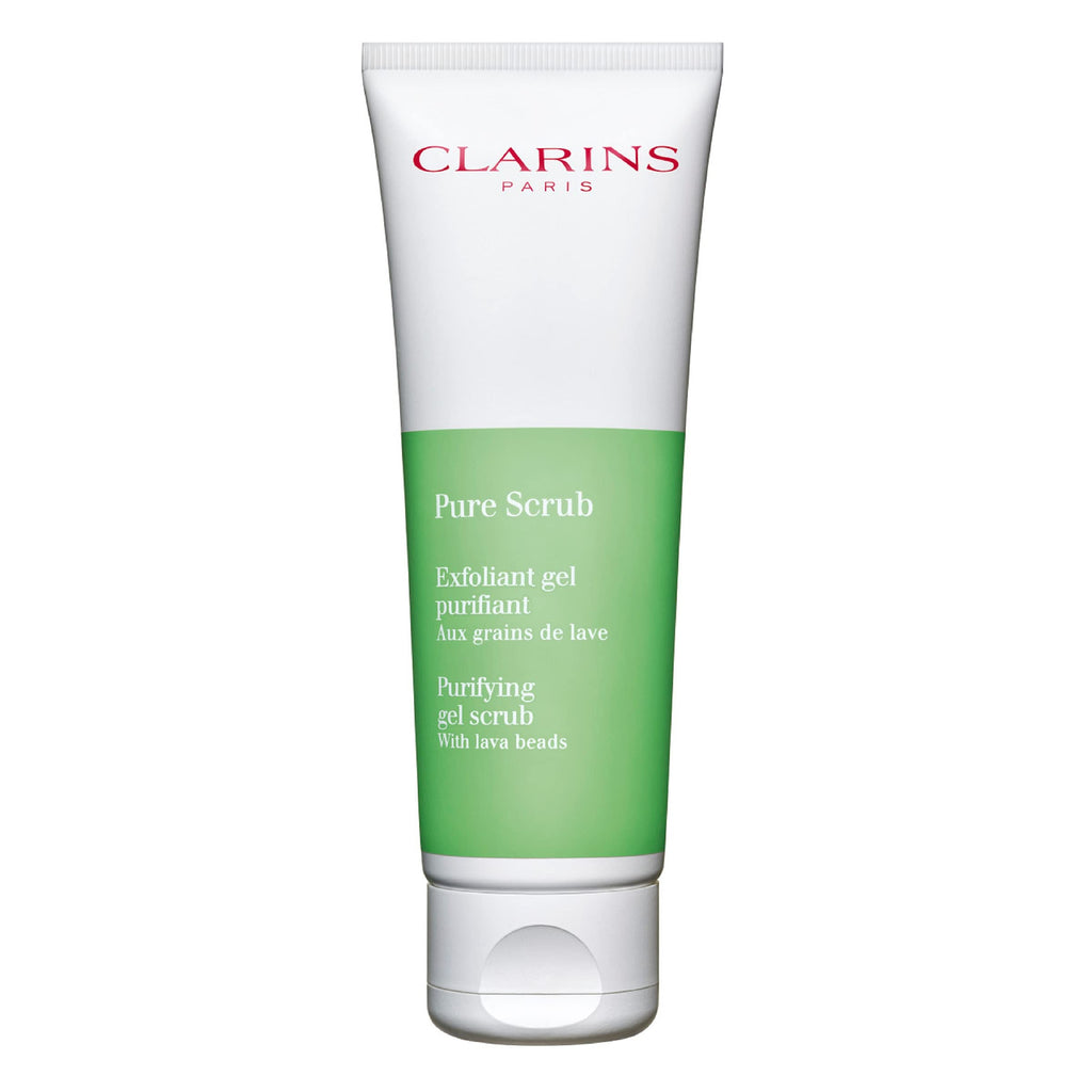 Clarins Pure Scrub | Award-Winning | Foaming Gel Face Scrub With Lava Beads | Deeply Exfoliates, Mattifies and Visibly Tightens Pores | Paraben-No | SLS-No | Mineral Oil No | Oily To Combination