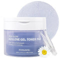 PONGDANG Dewy Glow Azulene Gel Toner Pad | Cooling Calm | Korean Gel Toner Pads with Guai Azulen, Chamomile | Soothing, Radiance & Uneven Skin Tone | Korean Skin Care