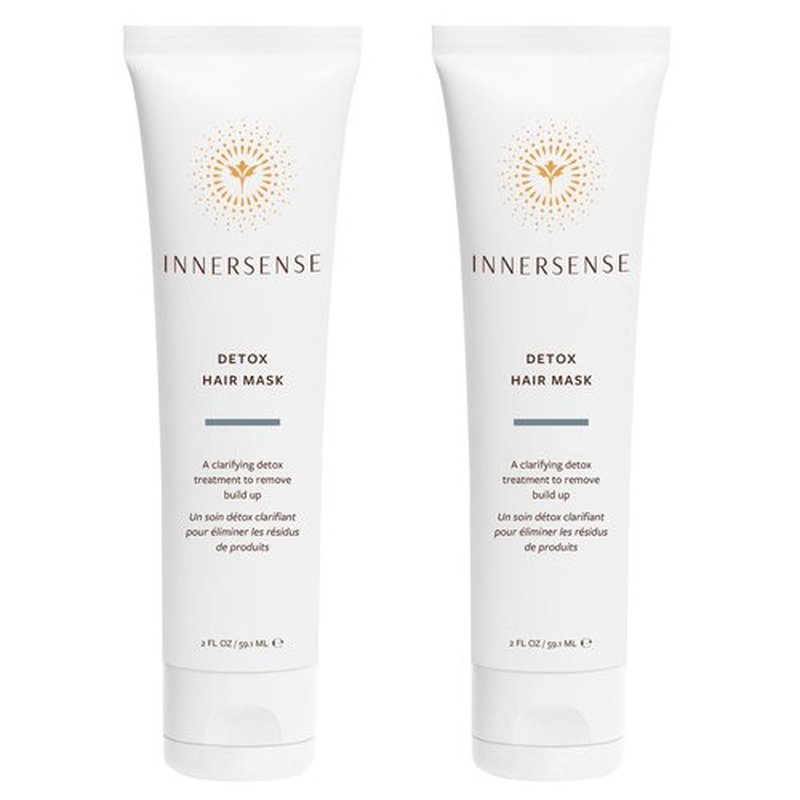 INNERSENSE Organic Beauty - Natural Detox Hair Mask | Detoxing, Nourishing, Hydrating | Cruelty-Free, Clean Haircare (2 Pack - 2 fl oz | 59.1 mL each)