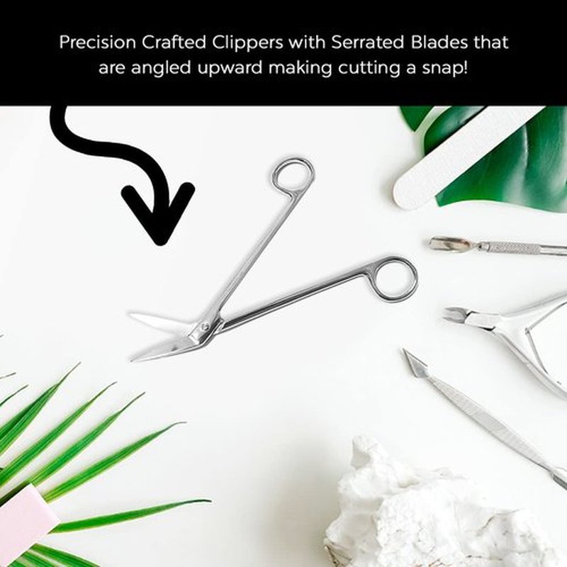 DreamCut Long Handled Toenail Scissors - Stainless Steel
