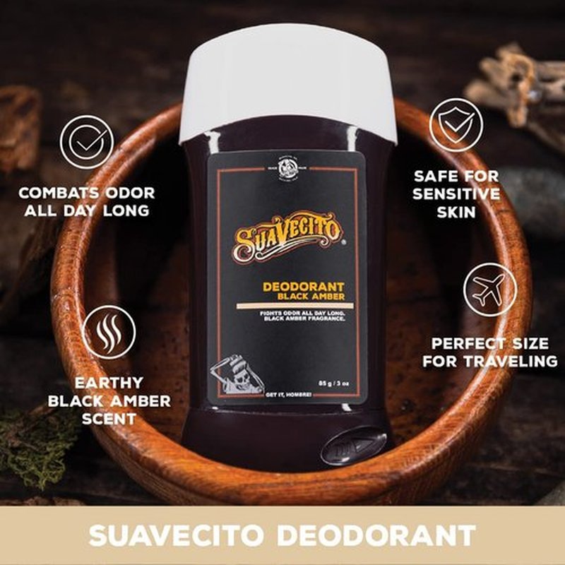 Suavecito Stick Deodorant - Aluminum-Free Formula for All-Day Odor Protection | Men's Grooming Essentials