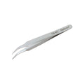 AmScope - 4 3/8 in. General Purpose Curved Serrated Tip Tweezers - 1 pc