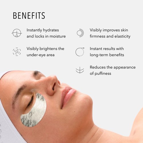 HydroPeptide Eye Masks - Line-Lifting Hydrogel Under Eye Patches for Firmer Skin & Dark Circles | 8 Treatments