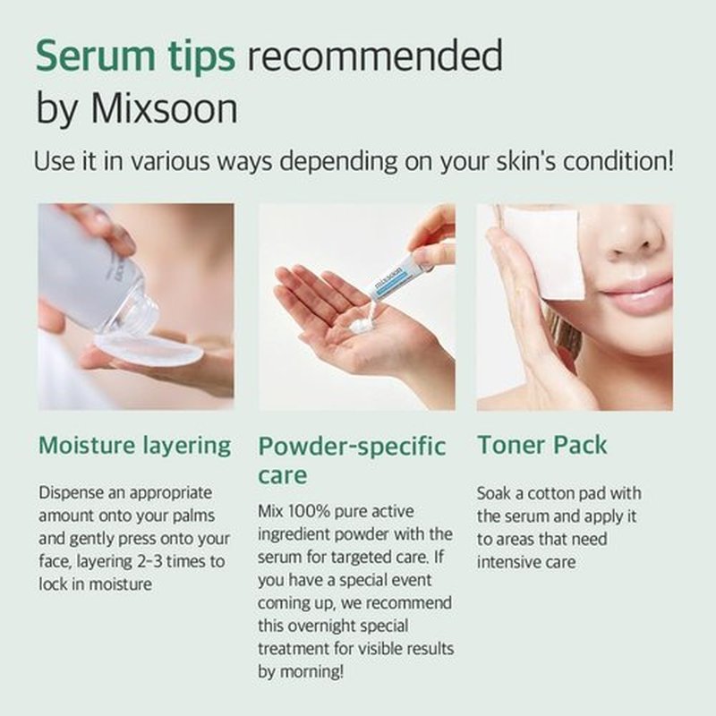 mixsoon Glacier Water Hyaluronic Acid Serum - Deep Hydration and Cooling for Face, Hydration Booster, Refreshing Lightweight Texture 30ml / 1.01 fl.oz. Korean Glass Skin Care