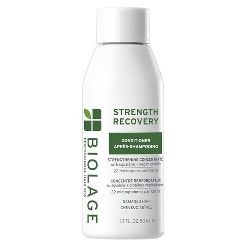 Biolage Strength Recovery Conditioner - Moisturizes & Strengthens Damaged Hair | Hydrating Formula with Olive Squalane & Vegan Proteins