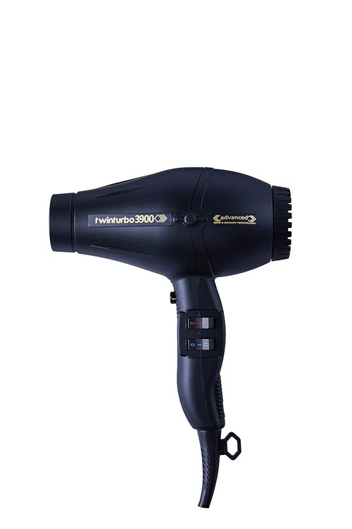 Turbo Power Twin Turbo 3900 Hair Dryer - Advanced Technology for Fast Drying | Sleek Black Finish