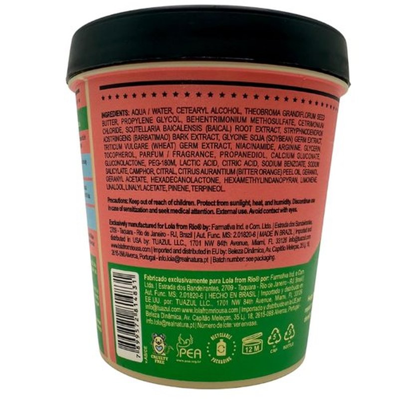 Lola From Rio - Hair Mask for Fine, Weak Hair | Stimulates Growth & Improves Volume - 8.11 Fl-Oz
