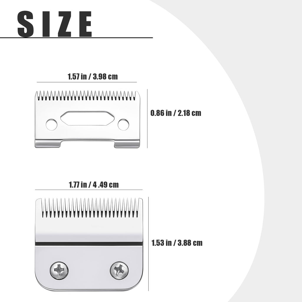 Hair Clippers Replacement Blades Compatible with Wahl Clippers(Silvery)