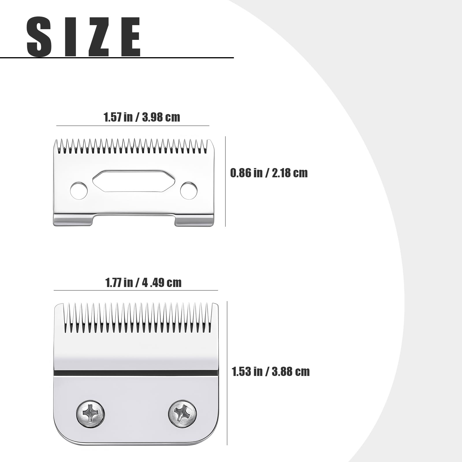 Hair Clippers Replacement Blades Compatible with Wahl Clippers(Silvery)