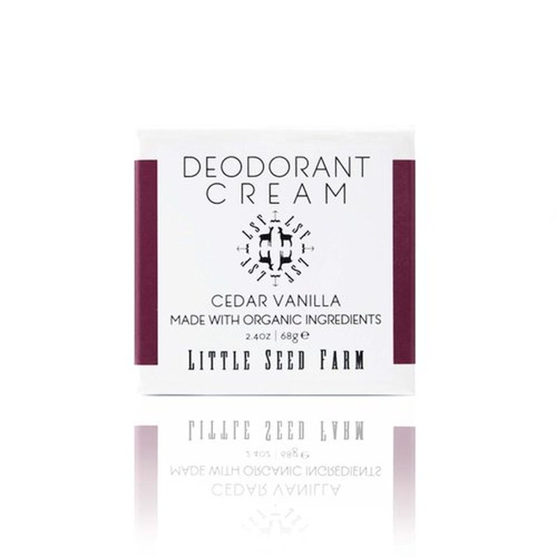 Little Seed Farm All-Natural Deodorant Cream - Cedar Vanilla | Aluminum-Free, 2.4oz (68g) for Men & Women