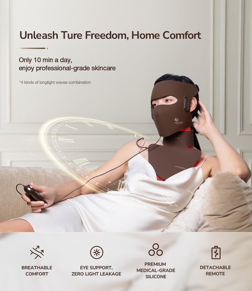 JOVS 4D Laser Therapy Mask - LED Red Light Anti-Aging Face Mask for Firm Skin & Radiant Glow