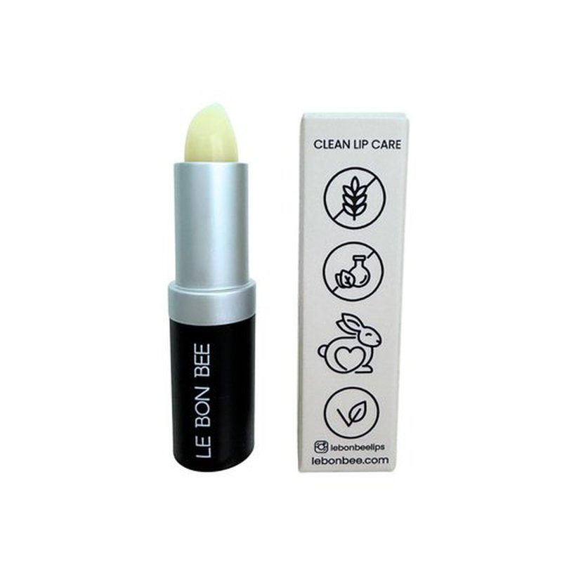 LE BON BEE Lip Balm with Vitamin E - Hydrating Lip Moisturizer for Women & Men, Lip Treatment for Dry, Cracked Lips, Cruelty-Free, Paraben-Free, Gluten-Free, Fragrance-Free. Proudly made in USA