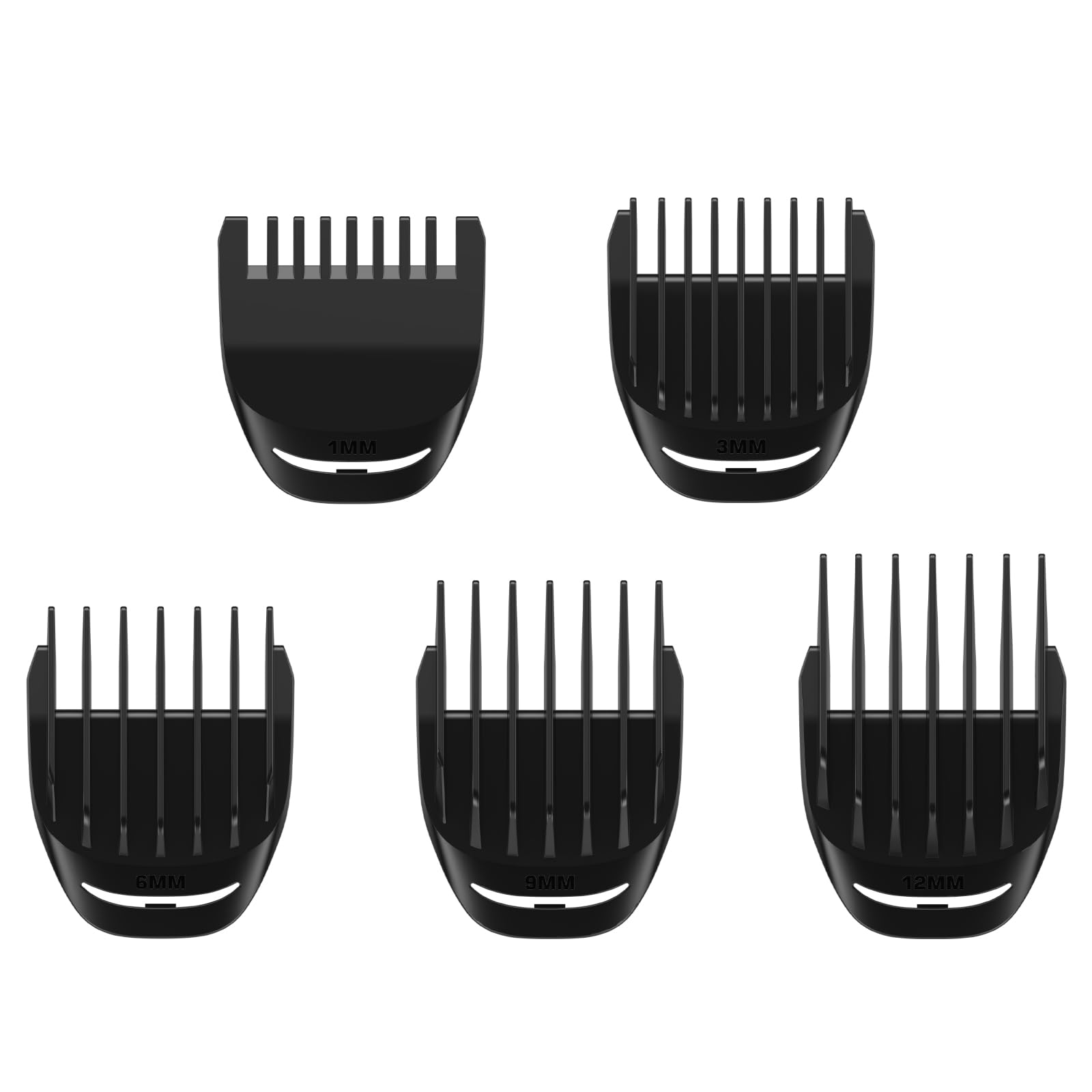 SPACEKEY CC5002 Replacement Trimmer Guard Combs,Skin-Safe, Precision Cutting Guide Combs Replacement (5-Packs)