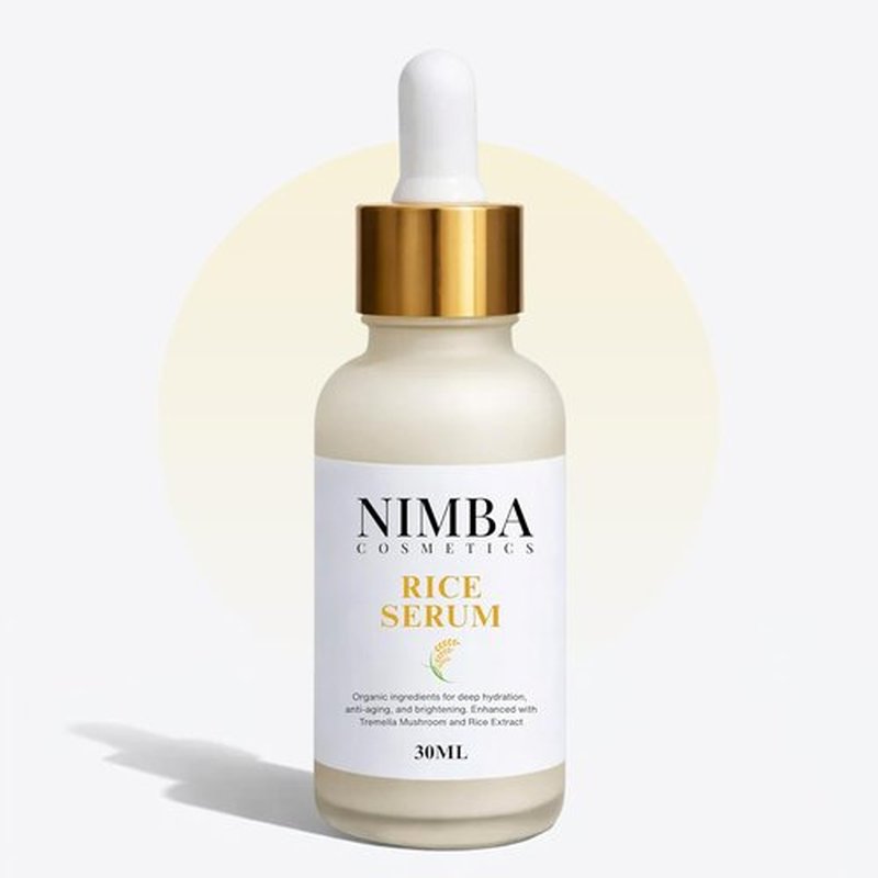NIMBA Rice Serum for Glass Skin - Premium Anti-Aging Face Serum with Tremella & Sweet Potato Extracts | Deep Hydration & Skin Barrier Support