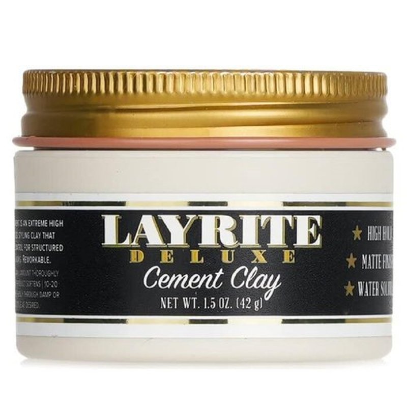 Layrite Deluxe Hair Clay - Strong Hold & Matte Finish | 1.5 Ounce for All Hair Types