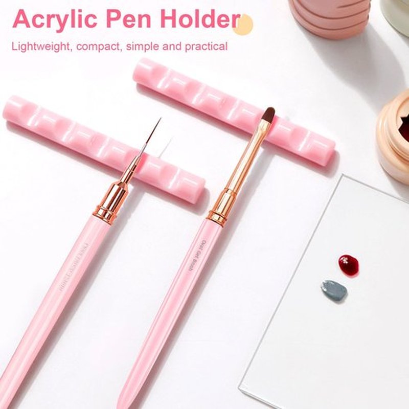 Honey Joy Nail Art Brushes Set Palette Holder Gel Polish Nail Art Design Pen Painting Tools Fingernail Brush Nail Cleaning Brush Nail Art Liner Brush and Nail Dotting Pen for Home DIY Salon-NAT260