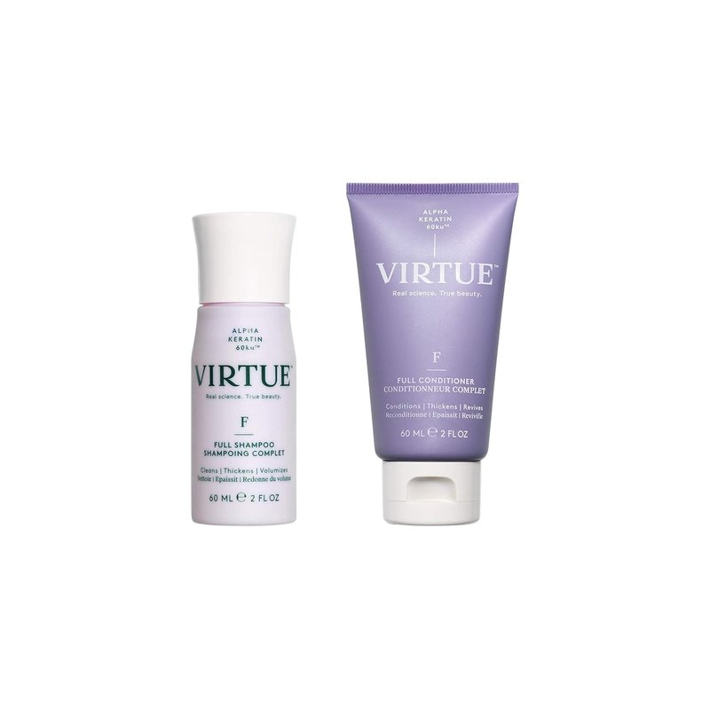 Virtue Full Volumizing Shampoo & Conditioner Set - Sulfate-Free, Color Safe, All Hair Types