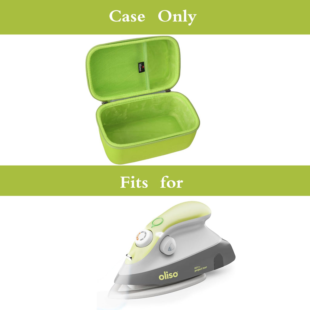 Mchoi Hard Case Suitable for Oliso M2 / M3Pro Mini Project Iron (Green)