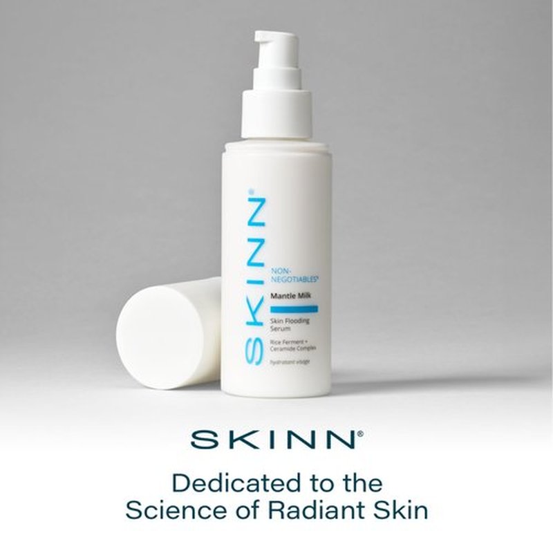 SKINN Mantle Milk Skin Flooding Serum - Restores Moisture & Strengthens the Skin Barrier - Collagen Boosting Skincare for Smooth, Plump & Hydrated Skincare - Anti-Aging Hyaluronic Acid Moisturizer