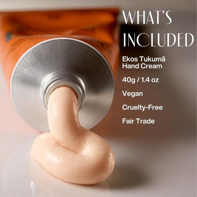 Natura Tukumã Hyaluronic Acid Hand Cream - Travel Size for Moisturizing & Anti-Aging - 1.41oz (40g)