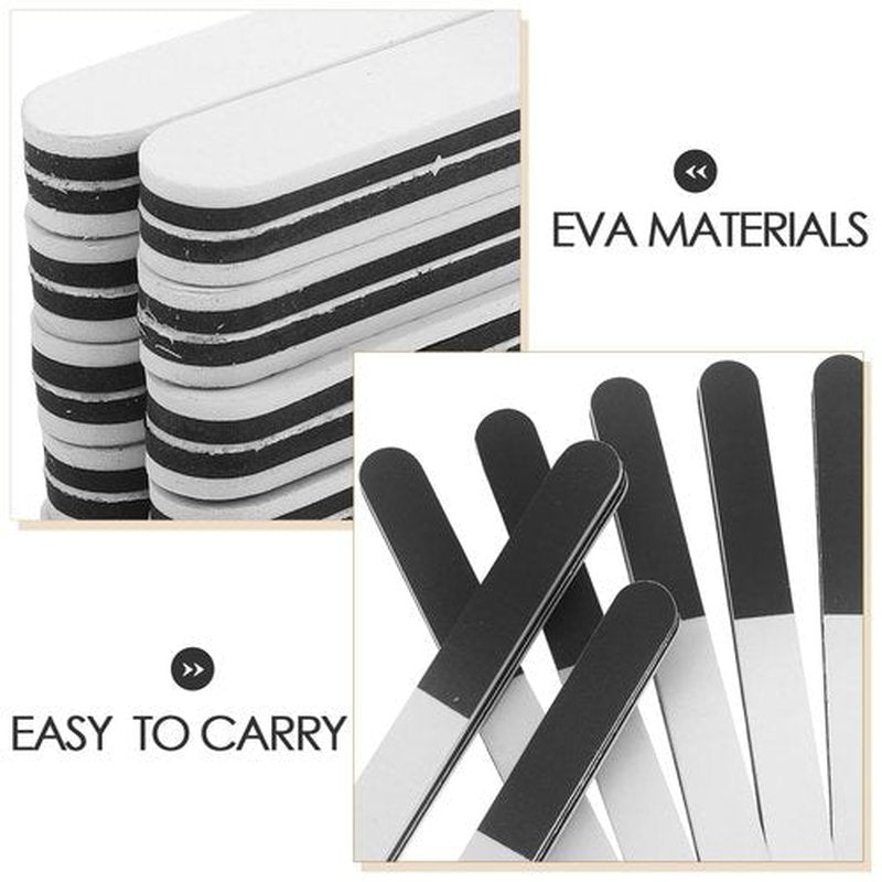 Scicalife 10pcs Nail Files Double Sided 3 Way Emery Board Nail Buffering Files Professional Care Manicure Tools for Natural Acrylic Fake Nails Home and Salon