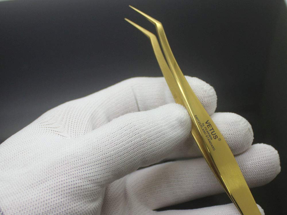 Vetus MCS Makeups Tweezers for Beauty Eyelashes Grip Picking Selection Works (MCS-20)