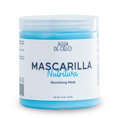 Agua de Cielo Nourishing Hair Mask - Deeply Hydrates Dry Hair & Split Ends with Argan Oil & Collagen - 16 Oz