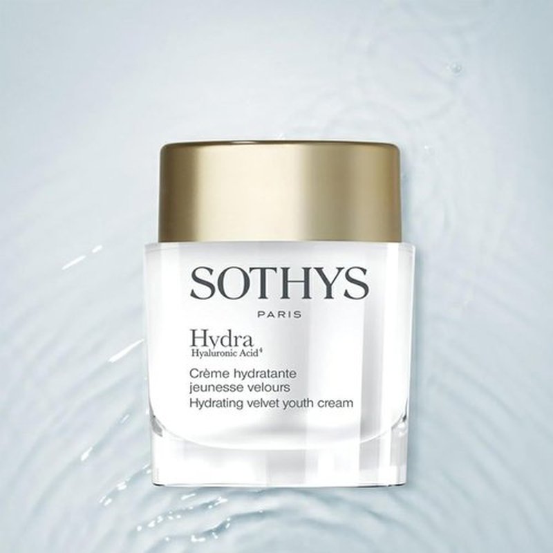 SOTHYS Hydrating Velvet Youth Cream - Face Moisturizer with Hyaluronic Acid for Plump Skin | Normal to Dry Skin