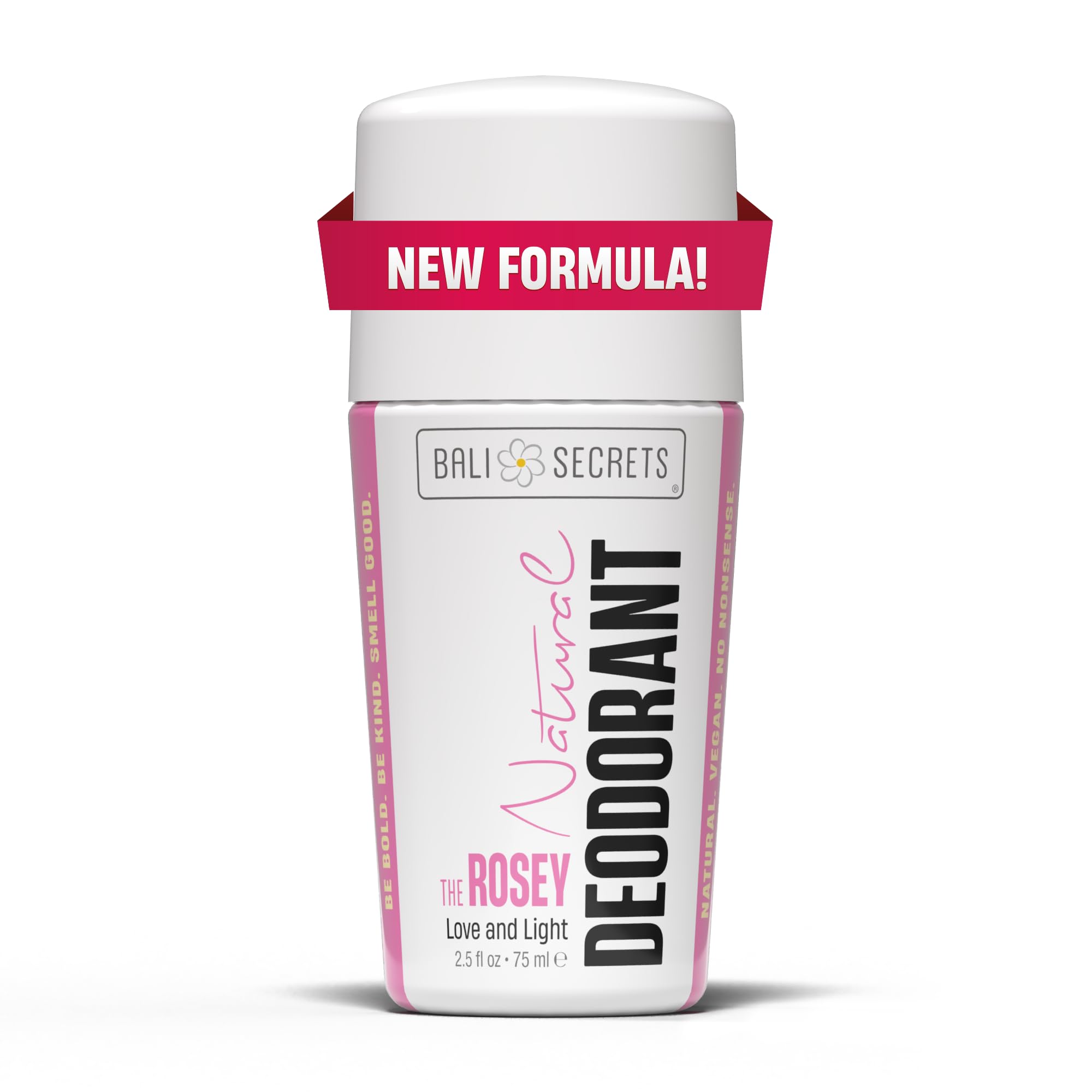 Bali Secrets The New Formula Natural Deodorant for Women & Men. Nonsense Free. Clean Formula for Sensitive Skin. Strong & Reliable Odor Protection. No Synthetic Aluminum. Organic & Vegan [THE ROSEY]