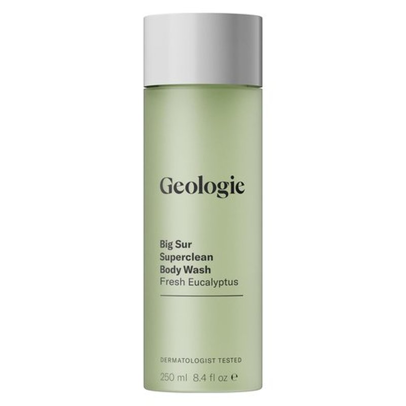 Geologie Big Sur Fresh Eucalyptus Superclean Body Wash | Deep Cleansing Fresh Eucalyptus Shower Gel for Men & Women | All-Natural Clean & Hydrating Derm-Grade Formula | 8.4 fl oz Bottle