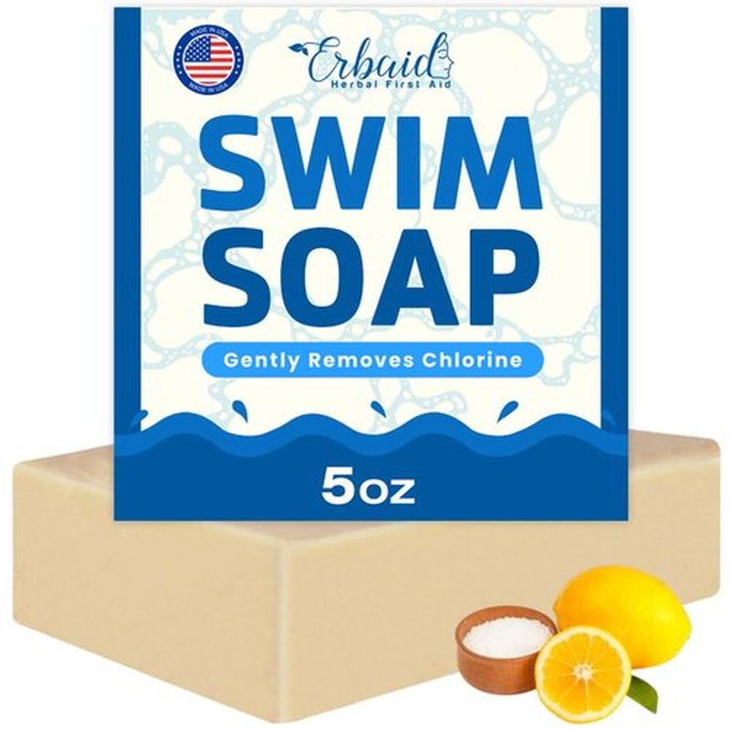 Skiennix Swimmers Shampoo - Chlorine Removal Body Wash & Natural Soap Bar - Gentle Moisturizing Care for All Ages
