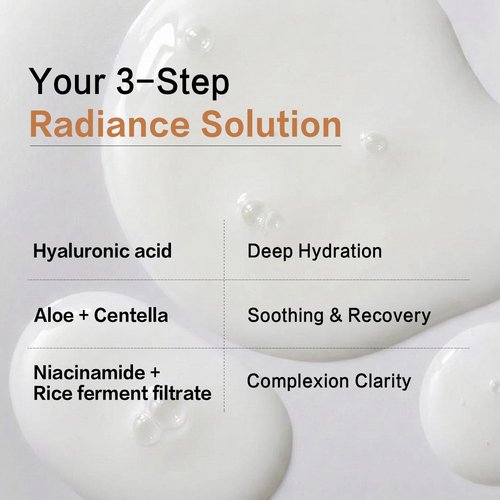 RAZUYEN Rice Toner with Aloe Leaf Water, Niacinamide and Centella Asiatica, Milky Toner for Soothing and Glowing Skin, Vegan, Alcohol and Fragrance Free