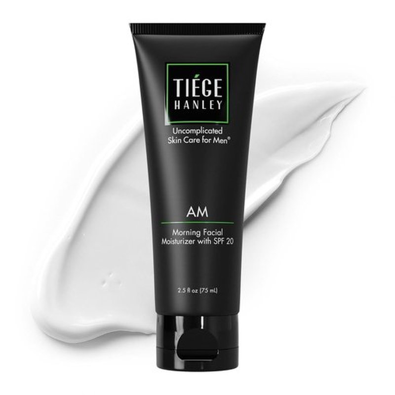 Tiege Hanley Men's Face Moisturizer - Morning Hydrating Cream with SPF 20 for Even Skin Tone | 2.5 Fl Oz