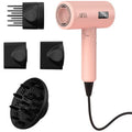 AINA Pro Salon Hair Dryer(New tech),2000W Blow Dryer with Diffuser Comb for Women | BLDC Hair Dryer | Brushless Motor 150,000 RPM | Ionic | LED Display | 4 Magnetic Attachments 110V/ALCI(Baby Pink)