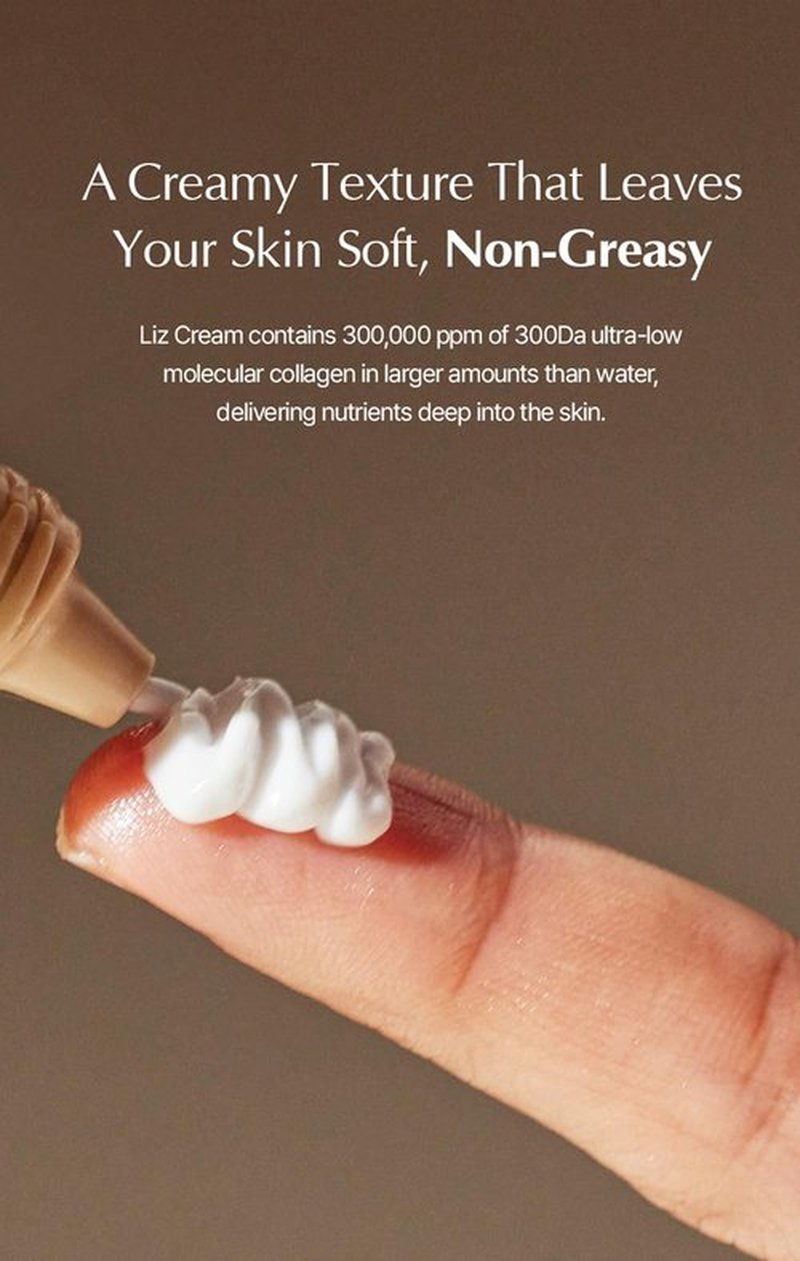 FaceFactory Collagen Liz Cream, Deep Hydration, Face Moisturizer, Korean skincare, Fast Absorbing, Non-Greasy, EWG Green Ingredients, Non-Sticky, Collagen-Based, Firming, Wrinkle care (80ml/2.7fl oz)