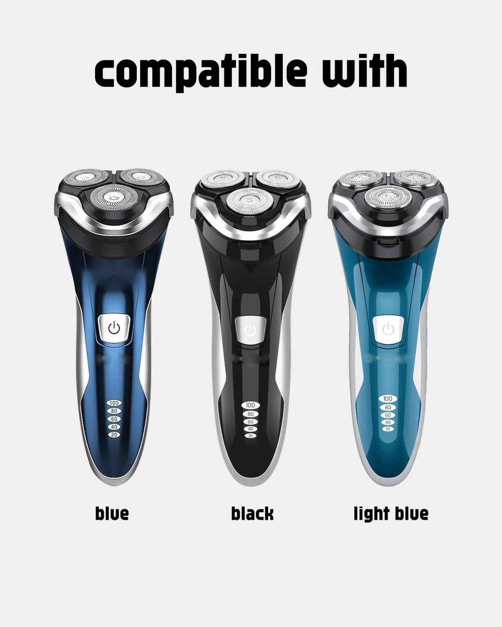 Sweetlf Replacement Blades for SweetLF Electric Razor for Men, 12 Pack SweetLF Shaver Blades, SWS7105 Replacement Blades for SweetLF Shaver SWS7105 SWS7105BK, 2 Cleaning Brush