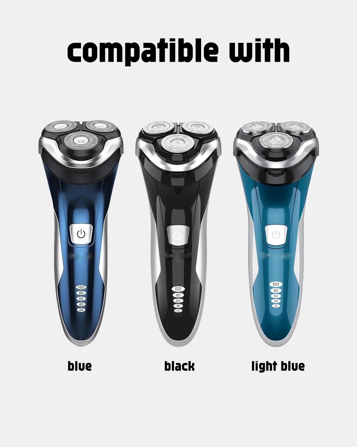 Sweetlf Replacement Blades for SweetLF Electric Razor for Men, 12 Pack SweetLF Shaver Blades, SWS7105 Replacement Blades for SweetLF Shaver SWS7105 SWS7105BK, 2 Cleaning Brush