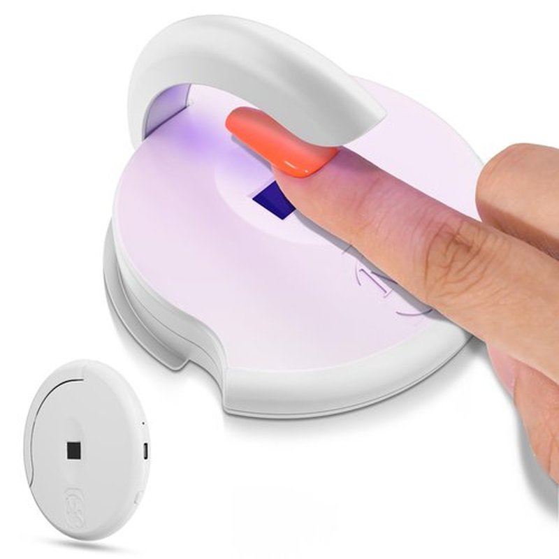 MelodySusie Pocket-Sized Cordless UV Nail Lamp, P-Art04M Rechargeable UV LED Light Featuring Smart Sensor & Foldable Design Flash Cures All Soft Gels, Especially Half-Cured Gel, Base & Top Coat