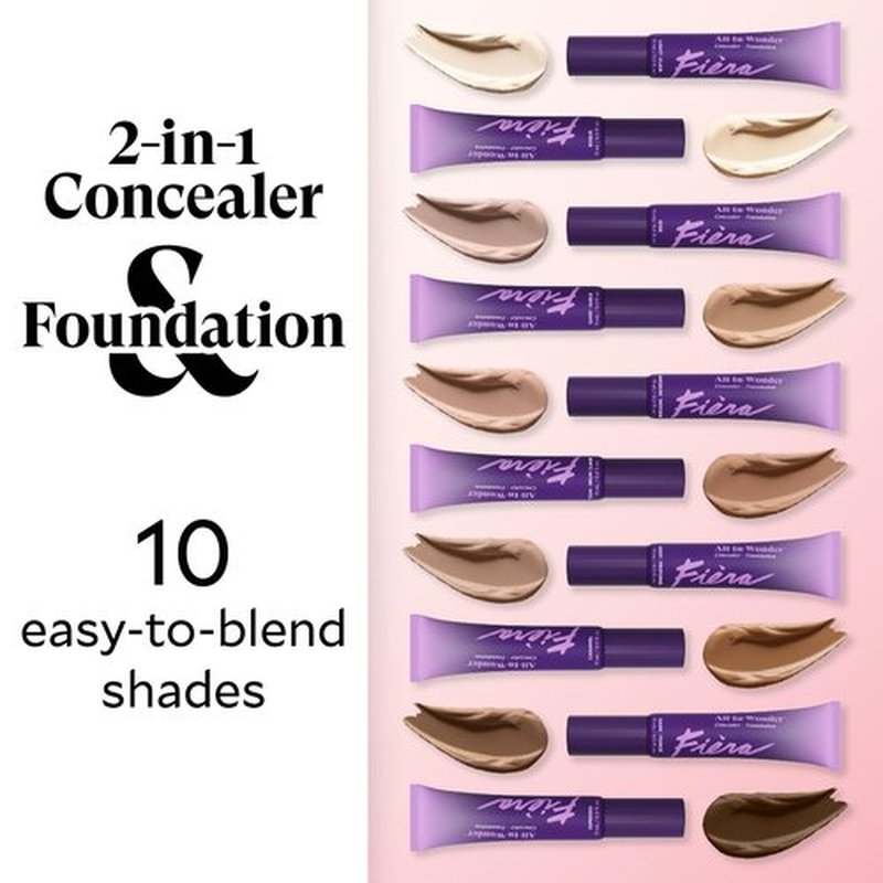 Fièra All-In-Wonder™ Concealer + Foundation - Full-Coverage, Hydrating Formula for Mature Skin - Beige, 0.5 FL. OZ. / 15 ML