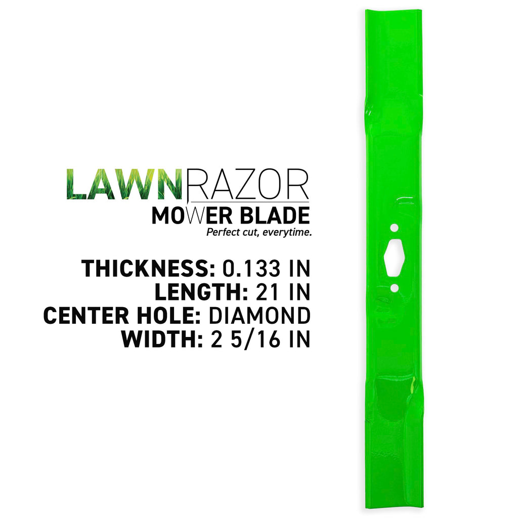 LawnRAZOR Blade for Cub Cadet MTD Craftsman XT1-LT42 XT2-LX42 Z5200 42-Inch Deck 742-05177-L 742P05177-L Low Lift 2 Pack