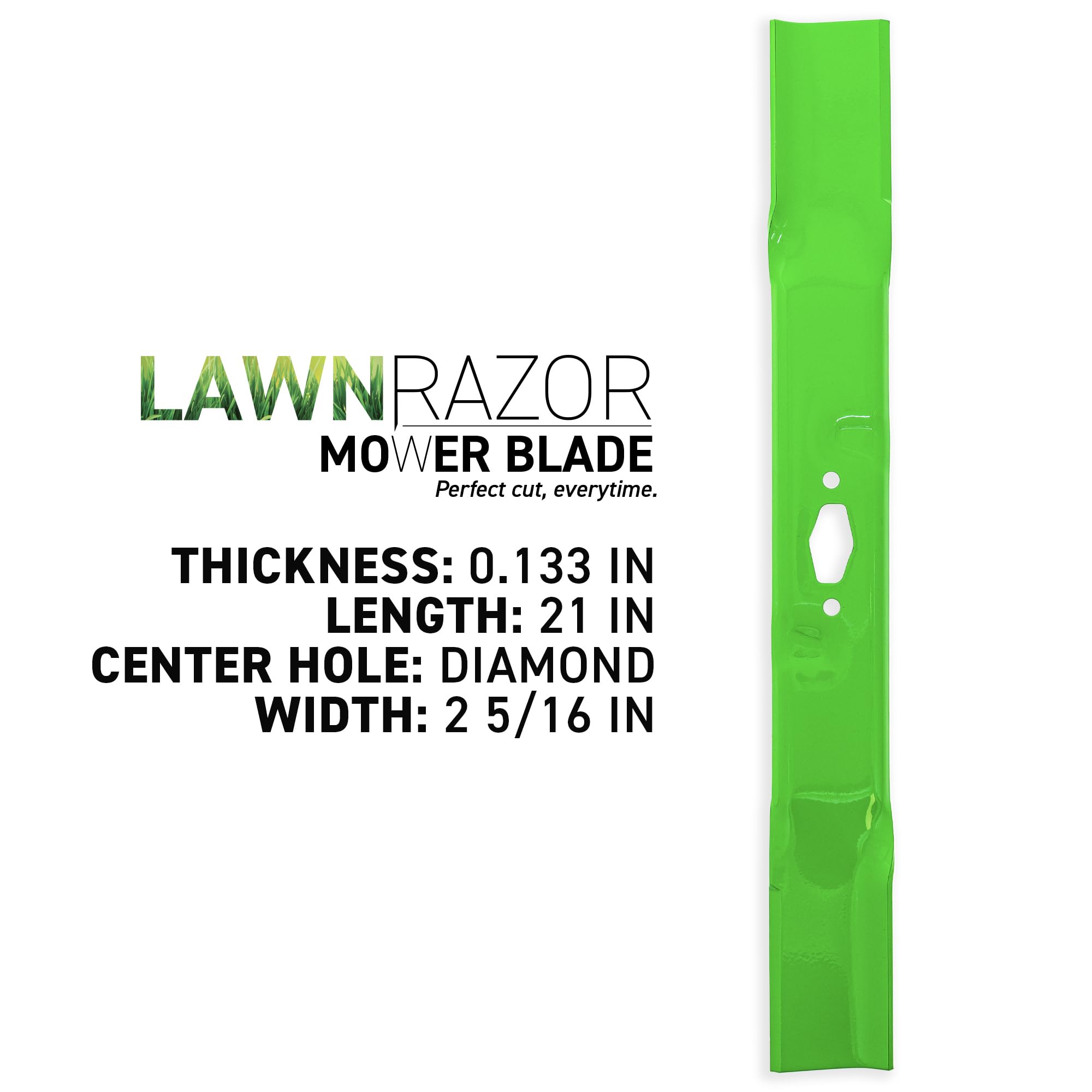 LawnRAZOR Blade for Cub Cadet MTD Craftsman XT1-LT42 XT2-LX42 Z5200 42-Inch Deck 742-05177-L 742P05177-L Low Lift 2 Pack