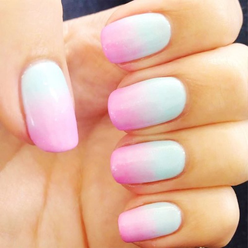 SILPECWEE 5Pcs Nail Art Brushes Double-Ended Nail Dust Brush And Ombre Nail Brush Nail Painting Kit French Manicure Brush Nail Design Pen Nail Art Supplies