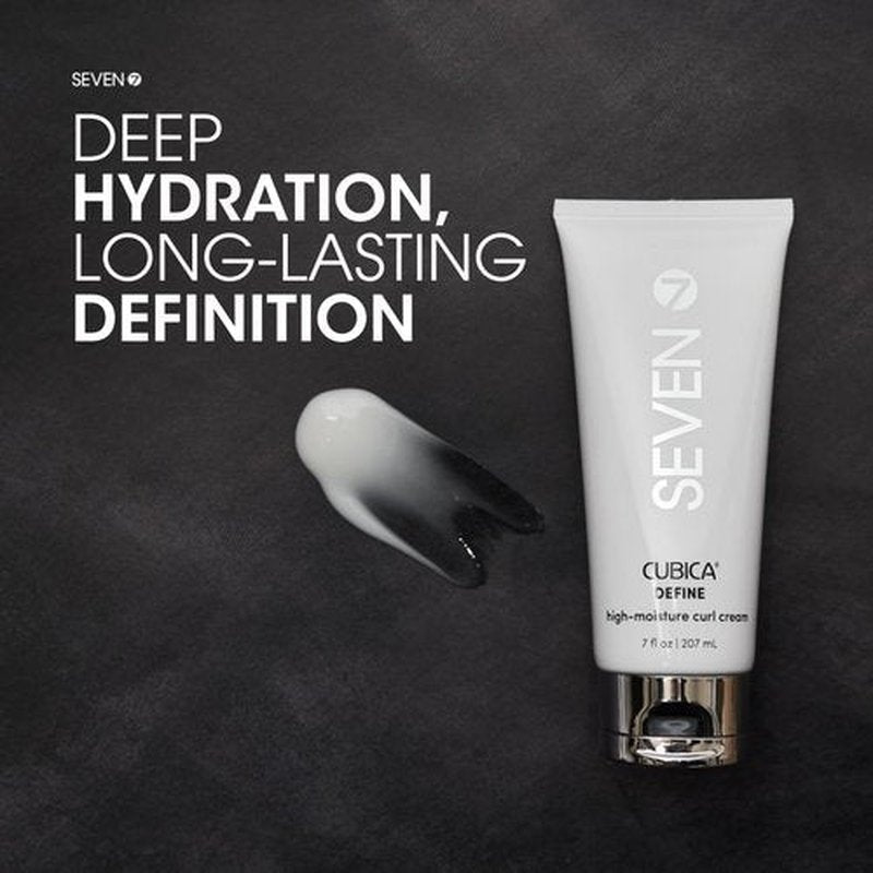 SEVEN Mezzo Define Curl Cream - High Moisture Anti-Frizz Hydrating Styling Cream with Shea Butter & Argan Oil | 7oz