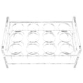 Uonlytech Round Shot Glass Holder Display Rack 3-Tier Acrylic Liquor Cup Organizer for Bar Drinkware Storage 8.93X5.47X4.09In Portable Clear Cup Stand