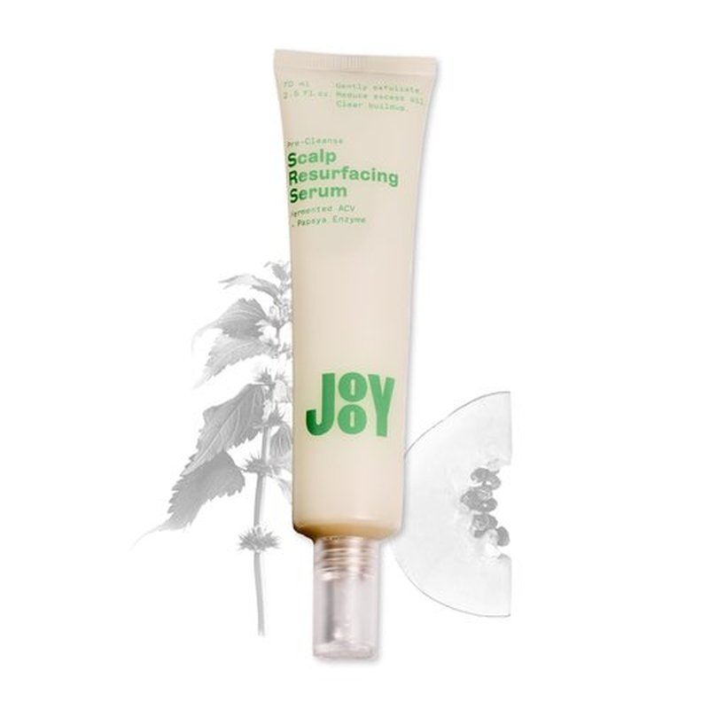 JooY Scalp Resurfacing Serum, Pre-Cleanse Exfoliating serum with Fermented Superfoods, Removes Buildup, Reduces Oil & Promotes a Healthy Scalp, Ginger Root, Papaya, & Tea Tree – 2 fl oz