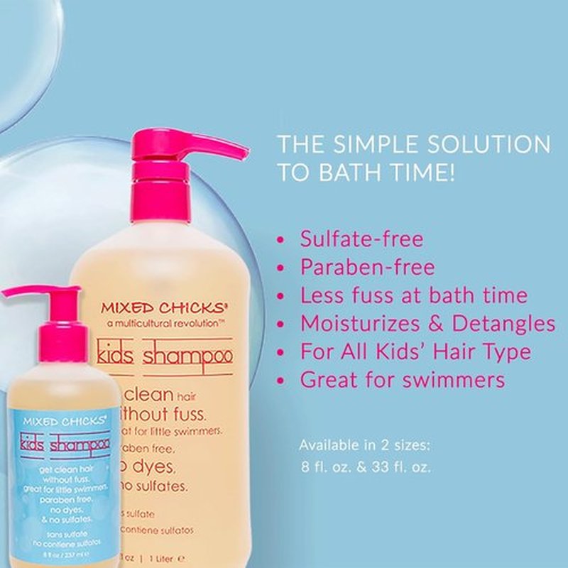 Mixed Chicks Gentle Kids Shampoo - Sulfate-Free Formula for Soft, Clean Hair | 8 fl. oz