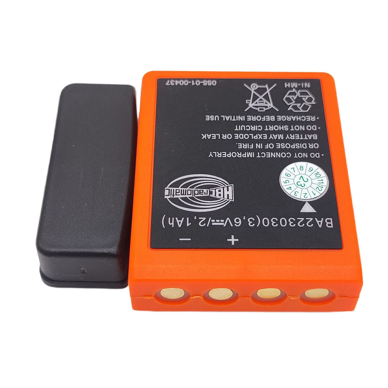 (2Pcs BA223030 Batteries + 1Pc Charger) 3.6V 2100mAh BA223030 HBC Remote Control Rechargeable Battery with AC 100V ~ 240V D-74564 QA108600 Charger